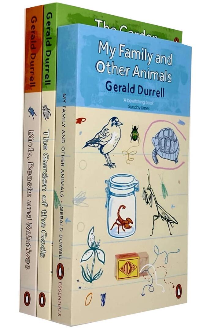 Gerald Durrell Corfu Trilogy 3 Books Collection Set