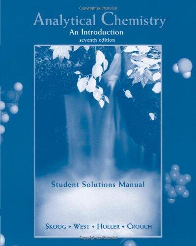 Analytical Chemistry An Introduction