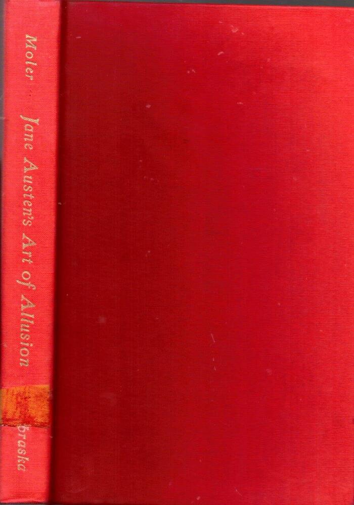 1969 JANE AUSTEN APPRECIATED EMMA PRIDE & PREJUDICE SENSE & SENSIBILITY GIFT [Hardcover] KENNETH L. MOLER