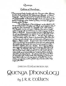 Parma Eldalamberon XIX: Quenya Phonology: Comparative Tables, Outline of Phonetic Development, Outline of Phonology