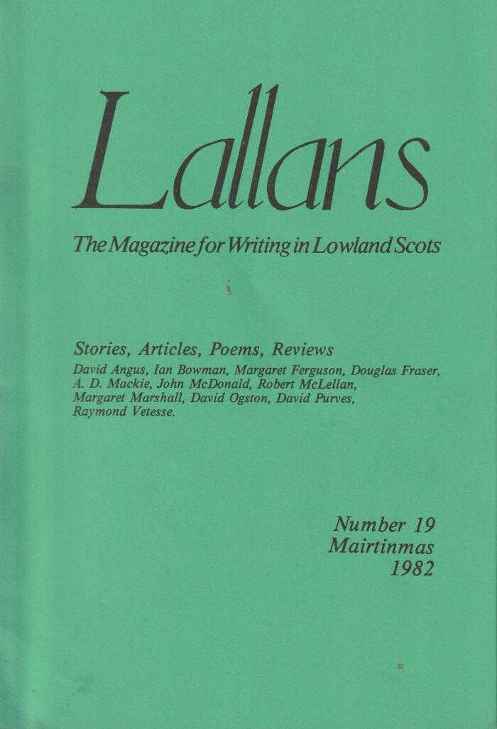 Lallans Number 19: Mairtinmas 1982