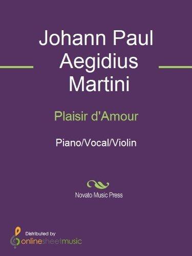 Plaisir d'Amour Sheet Music