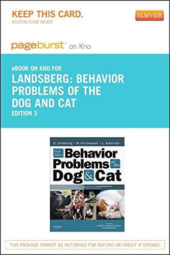 Behavior Problems of the Dog and Cat