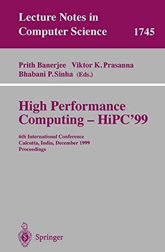 High Performance Computing (HIPC'99): 6th International Conference, Calcutta, India, December 17-20, 1999 Proceedings