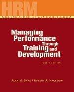 Managing Performance Through Training & Development
