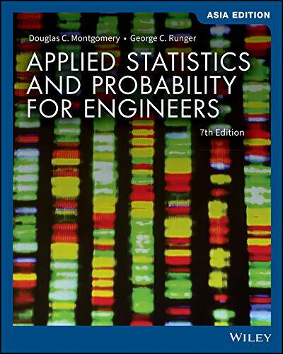 Applied Statistics and Probability for Engineers, Asia Edition