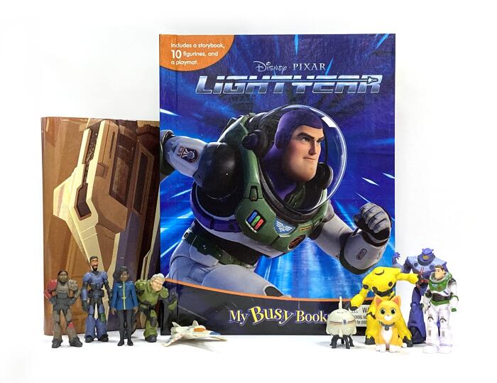 Disney / Pixar Lightyear My Busy Books - Storybook, 10 figurines, playmat