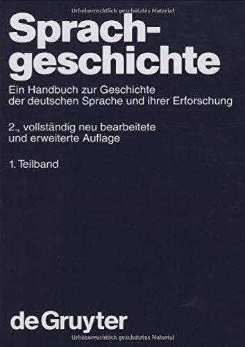 Sprachgeschichte. 1. Teilband