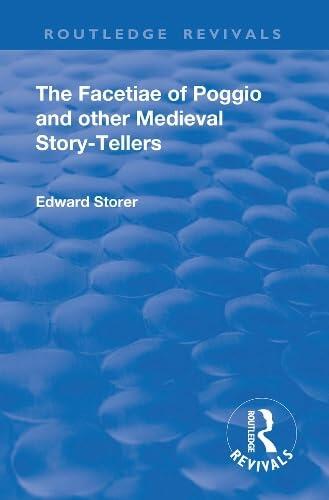 Revival: The Facetiae of Poggio and Other Medieval Story-Tellers