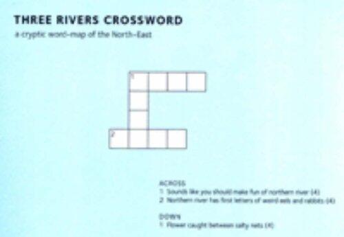 Three Rivers Crossword: A Cryptic Word-Map of the North East