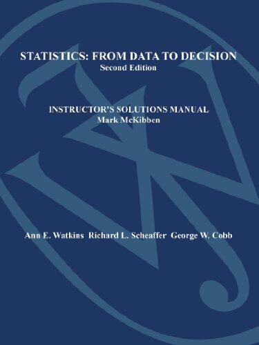 Instructor's Solution Manual, Statistics: From Data to Decision 2e