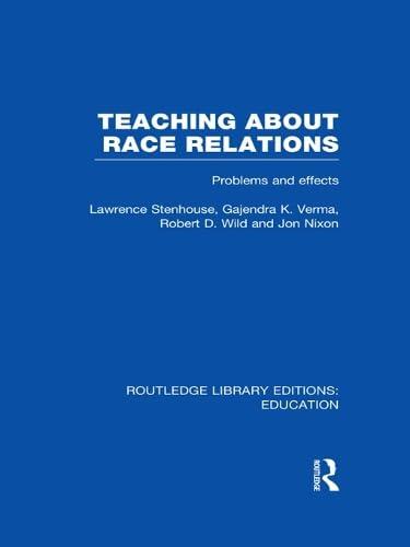 Teaching about Race Relations (Rle Edu J): Problems and Effects