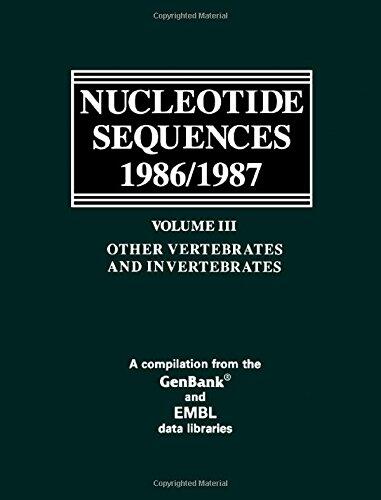 Nucleotide Sequences 1986/1987: Other Vertebrates and Invertebrates