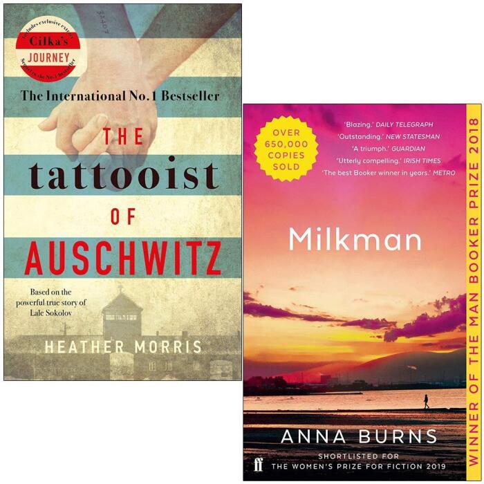 The Tattooist of Auschwitz & Milkman (2 Books Collection Set)