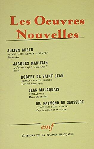 Oeuvres Nouvelles
