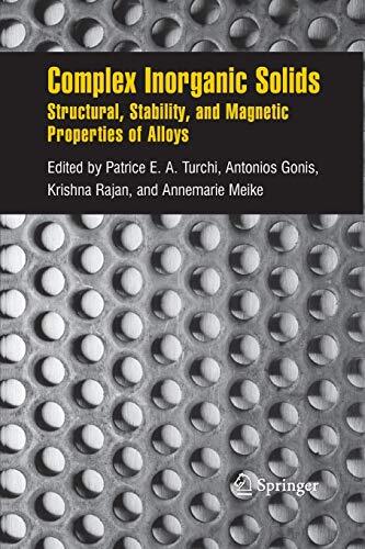 Complex Inorganic Solids: Structural, Stability, and Magnetic Properties of Alloys