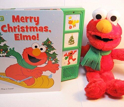 Sesame Street - Merry Christmas, Elmo! Play-a-Sound Book and Cuddly Elmo Plush - PI Kids