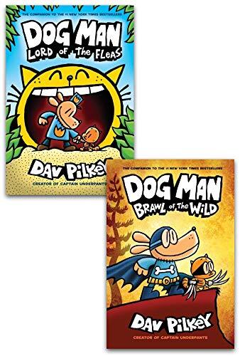 Dav Pilkey Dog Man Series 2 Books Collection Set