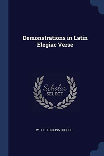 Demonstrations in Latin Elegiac Verse