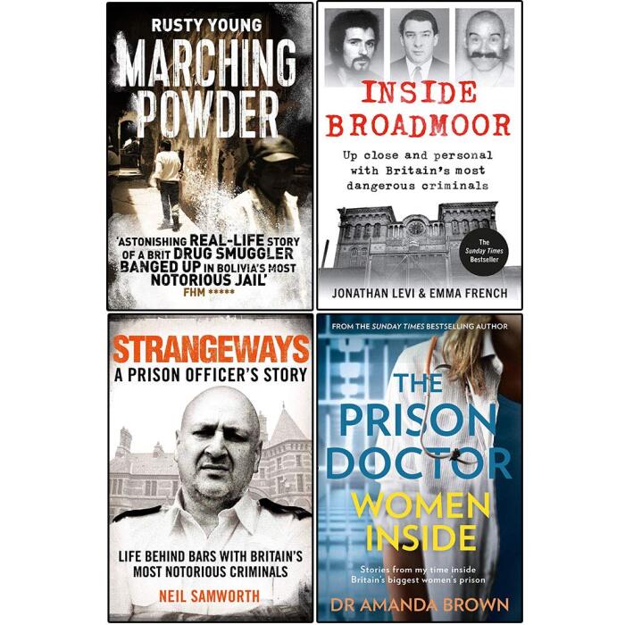 Marching Powder, Inside Broadmoor, Strangeways and The Prison Doctor - 4 Books Collection