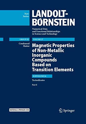Magnetic Properties of Non-Metallic Inorganic Compounds Based on Transition Elements (Tectosilicates, Part δ)