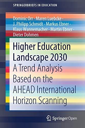 Higher Education Landscape 2030: A Trend Analysis Based on the AHEAD International Horizon Scanning