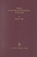 Studies in the Text and Transmission of the Iliad