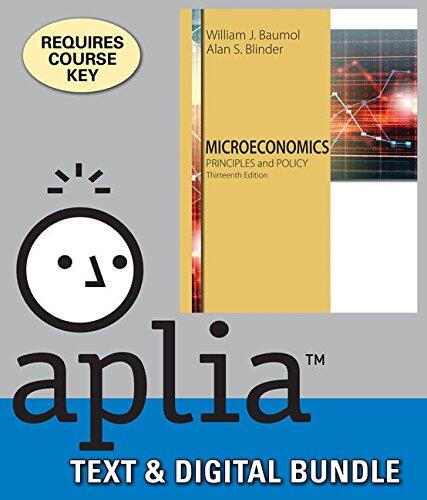 Microeconomics: Principles and Policy (13th Edition) + Aplia, 1-Term Printed Access Card