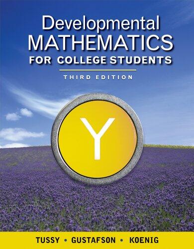 Bundle: Developmental Mathematics for College Students, 3rd + Enhanced WebAssign with eBook LOE Printed Access Card for One-Term Math and Science