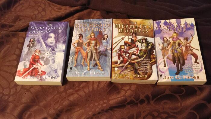 Jim C. Hines The Princess Series The Snow Queen's Shadow, The Stepsister Scheme, Red Hood's Revenge, The Mermaids Madness