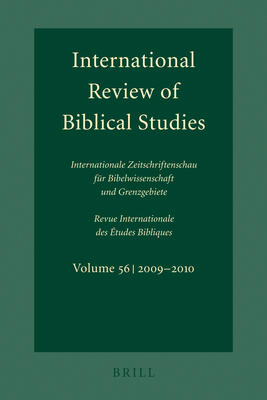 International Review of Biblical Studies, Volume 56