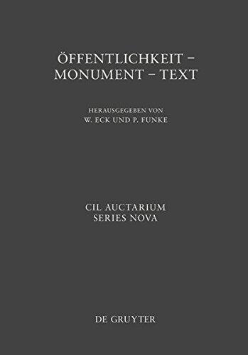 Offentlichkeit - Monument - Text: XIV Congressus Internationalis Epigraphiae Graecae Et Latinae