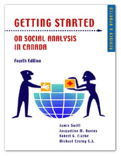 Getting Started on Social Analysis in Canada (Fourth Edition)