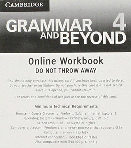 Grammar and Beyond Level 4 Online Workbook (Standalone for Students)