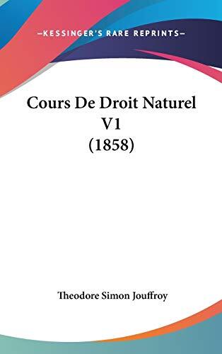 Cours De Droit Naturel V1 (1858)